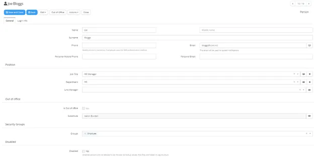 Darbuotojo duomenu valdymas | VECTICUM