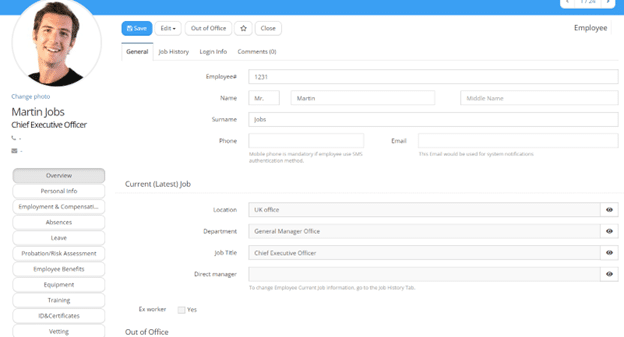 Darbuotojo duomenu valdymas | VECTICUM